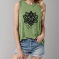 thumbnail image 2 of HCYSFG Women Mandala Lotus Flower Tank Fashion Casual Regular Fit Sleeveless Vest Top Classic Graphic Boho Music Festival T-Shirt Tee, 2 of 5