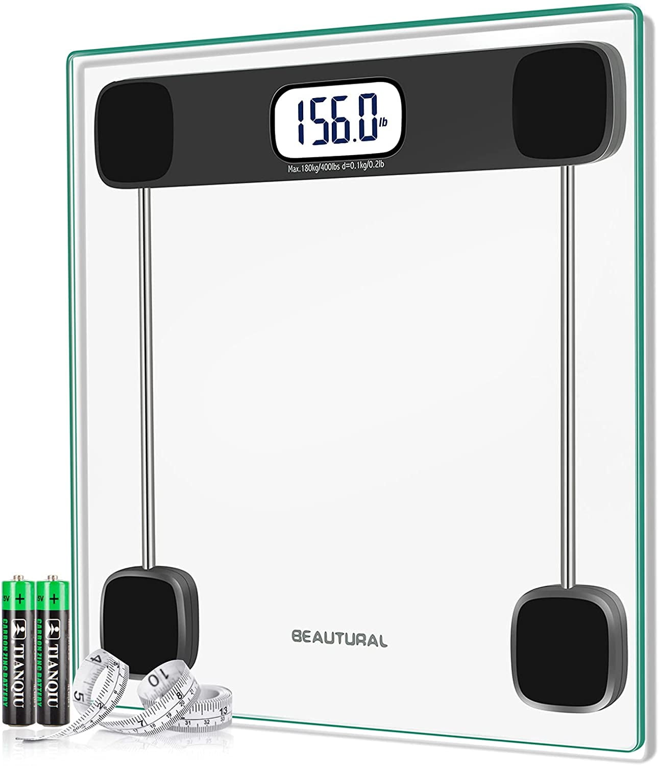 Digital Body Weight Bathroom Scale Precision Weighing Bath Scale, Small, StepOn Technology