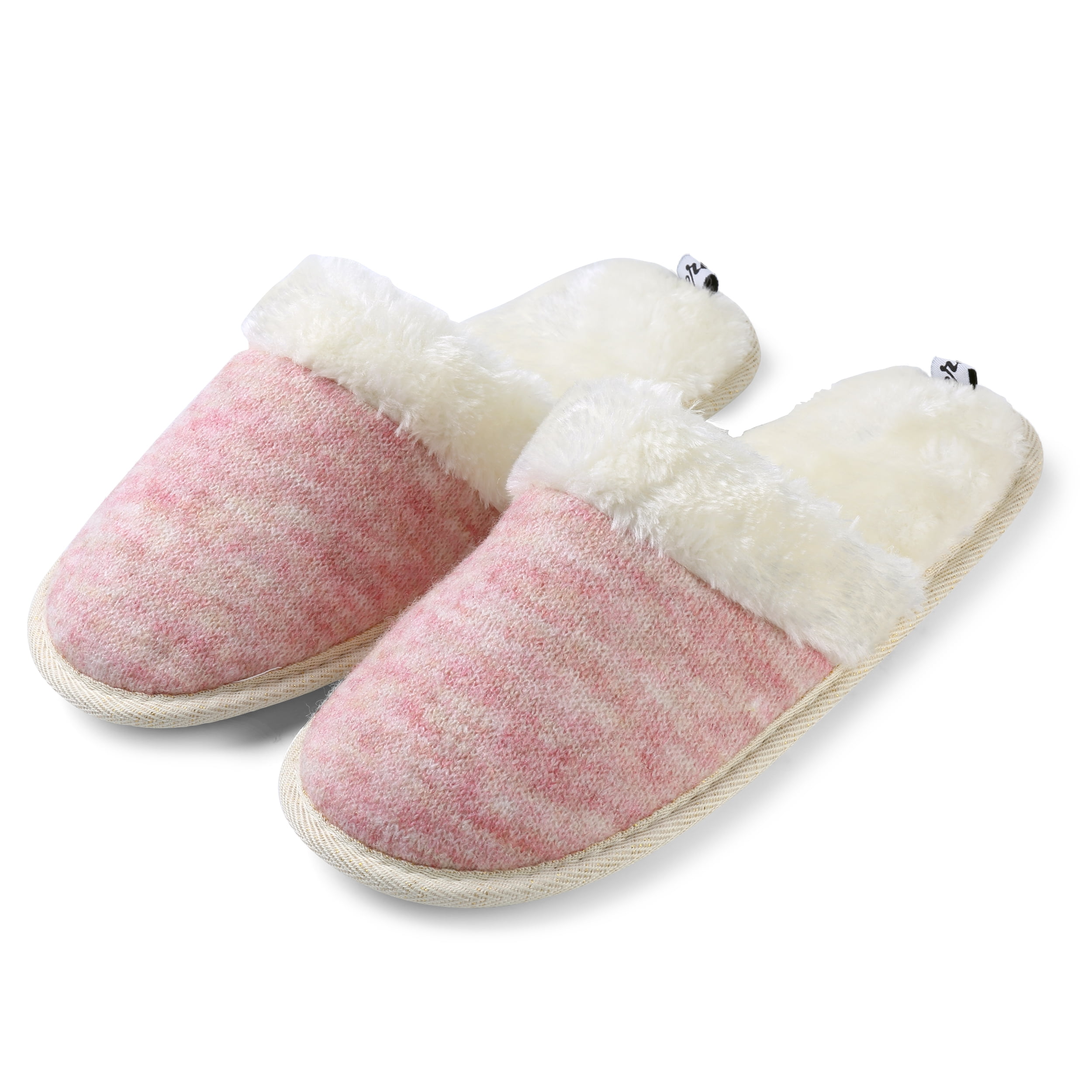 Women's Warm And Soft Plush Jade Twill Slippers with No-Slip Rubber ...
