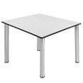 thumbnail image 6 of Kee 48" Square Breakroom Table- White/ Chrome, 6 of 8