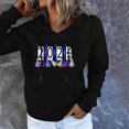 thumbnail image 4 of Sudaderas con capucha informales para mujer, sudaderas con estampado de manga larga y bolsillo, Tops con cordón Fridja fhghd4437, 4 of 8