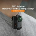 thumbnail image 4 of TAPDRA For Osmo Nano Camera Clip Mount Plastic 360 Degree Rotation for Backpack Strap Cap Side Clothes Shake-resistant, 4 of 4