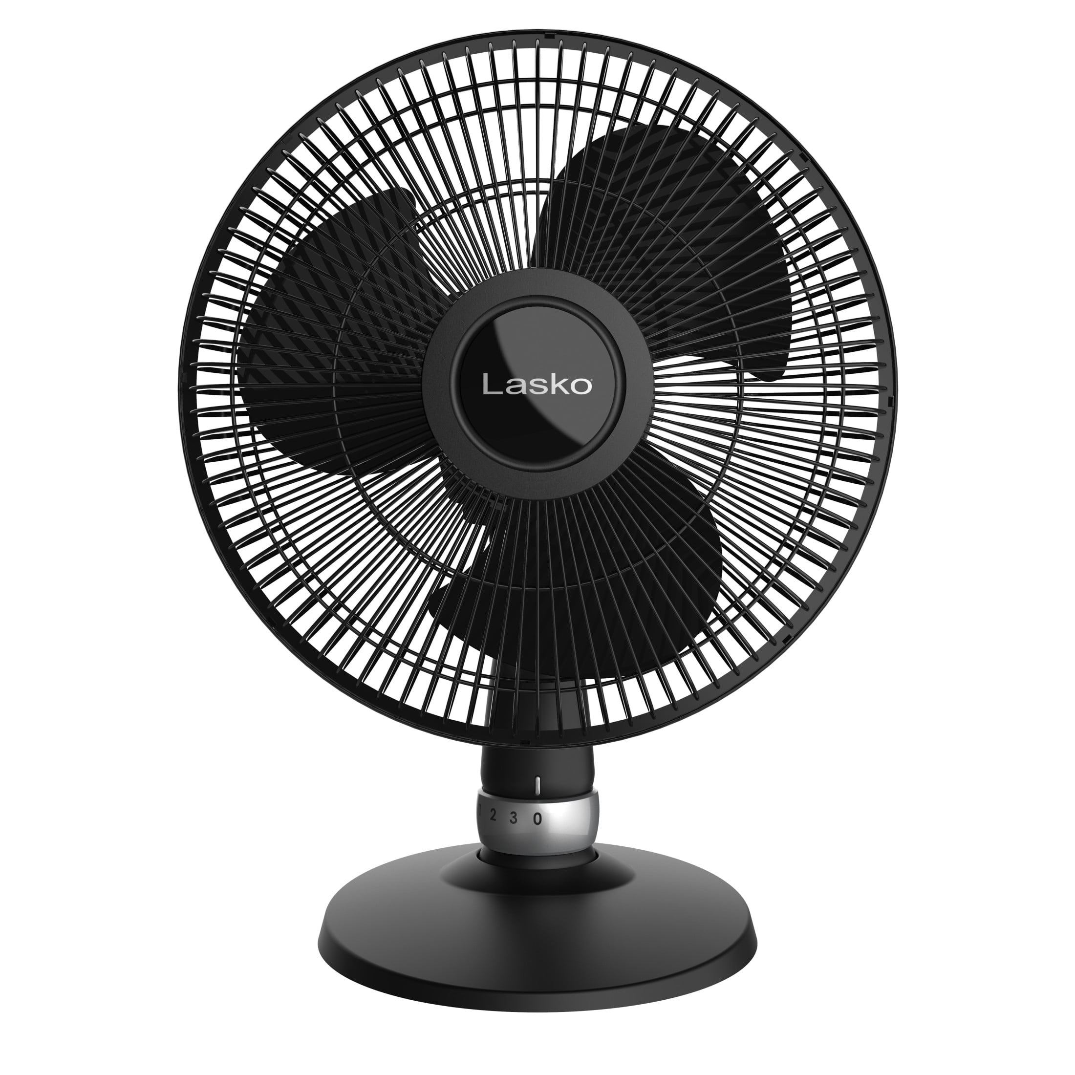 Lasko 12" Oscillating 3-Speed Performance Table Fan, Black, D12525
