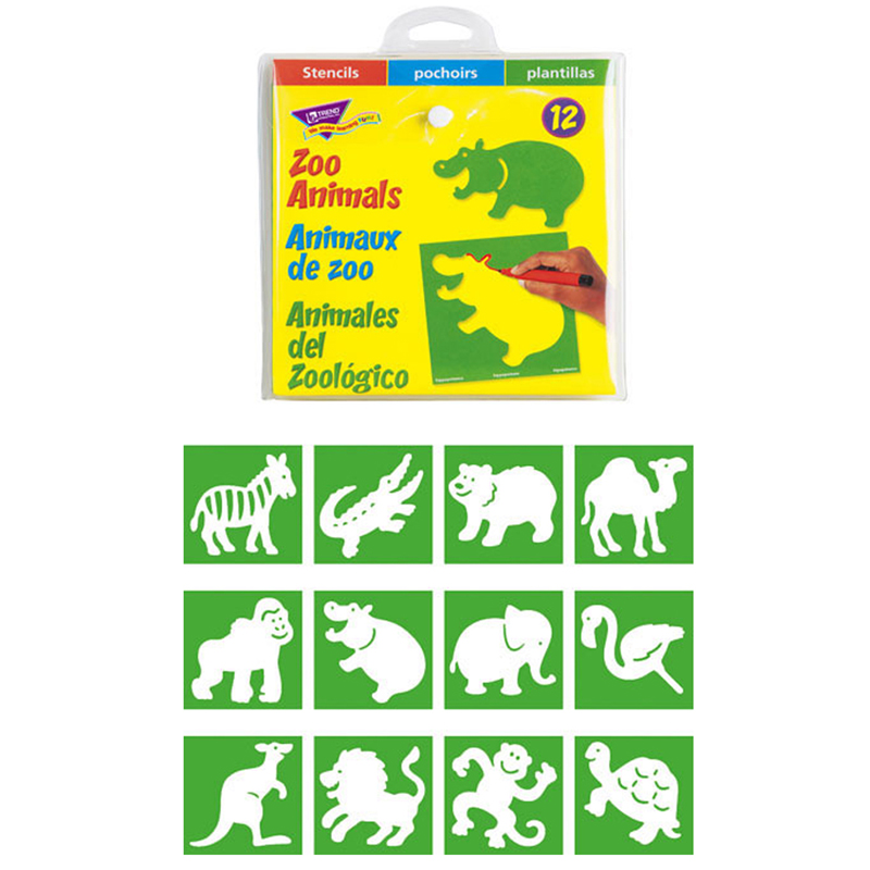 stencils zoo animals walmartcom walmartcom