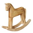 thumbnail image 3 of Caballo Mecedora De Madera perfecl decoración De Escritorio Artesanía De Talla paquete De 2, 3 of 8