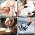 thumbnail image 7 of Wiher Engraving Pen with 30 Bits, Mini Electric DIY Engraver Cordless Rotary Tools Portable Engraving Pen for Metal, Wood, Glass and Plastic, Jewelry (Silver), 7 of 7