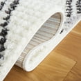 thumbnail image 5 of SAFAVIEH Marrakesh Julia Diamond Polyester Runner Rug, Ivory/Grey, 2'2" x 9', 5 of 8