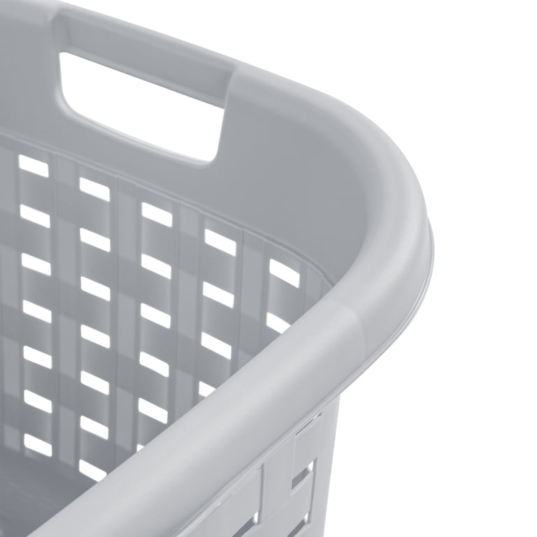 Sterilite 12756A06 Weave Laundry Basket, 26 in., Cement Color