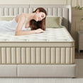 thumbnail image 2 of XLOLEHM Twin Mattress, 12 inch Hybrid Memory Foam Mattress, Medium Firm Mattress in a Box, Beige, 2 of 8