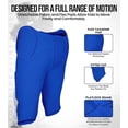 thumbnail image 3 of Exxact Sports Proline Youth Integrated Football Pants with 7 Flex Pads, Lightweight Football Practice Pants for Protection (Y2XL, Royal Blue), 3 of 7