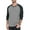 Blue Gray, variant on QDG Men's Henley Shirt Color Block Raglan Long Sleeve Slim Fit Casual Tee Shirt