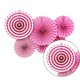 thumbnail image 5 of Abanico plegable de papel para fiesta en casa, decoración de fiesta, Abanico de flores plegable DIY de una sola capa 6 Piezas AweSitey HA2836-03B, 5 of 6