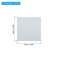 thumbnail image 2 of 10pcs Galvanized Steel Sheet, 6x6cm Metal Sheet Galvanized Steel Plate Panels 0.5mm Thick for Roof Flashing, 2 of 5
