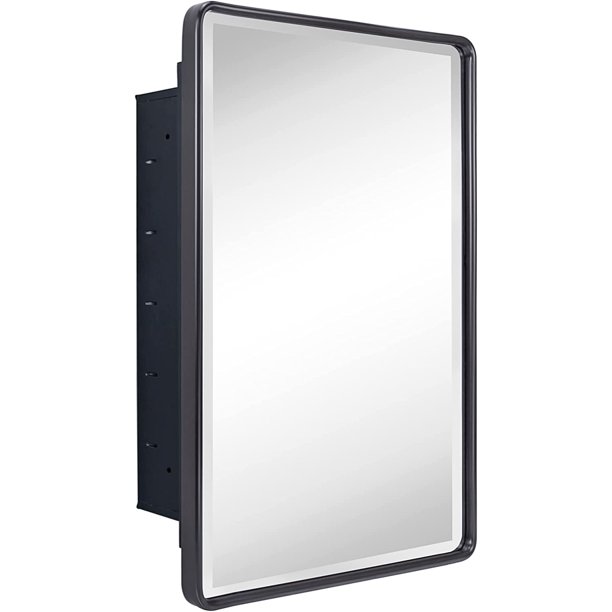 JSTCL Farmhouse Oil Rubbed Bronze Recessed Bathroom Medicine