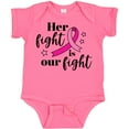 thumbnail image 3 of Inktastic Breast Cancer Awareness Her Fight is Our Fight Boys or Girls Baby Bodysuit, 3 of 5