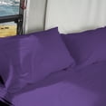 thumbnail image 3 of DNG Creations Solid Purple Colour 6 Piece Zipper Sheet Set - Include (1 Fitted Sheet Base, 2 Sheet has Zipper, 1 Flat Sheet And 2 Pillowcase) 800 Threads Count ( Queen - Size ), 3 of 7