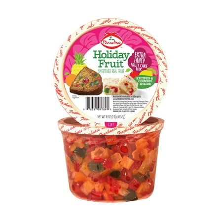 Paradise Fruit Extra Fancy GGA1 Fruit Cake Mix, 16 Ounce