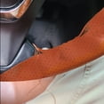 thumbnail image 4 of 1 pcs Leather Steering Wheel Cover, Breathable Non-Slip Design, Soft and Comfortable Feeling, Universal 99 % Auto Car Steering Wh, 4 of 8