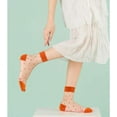 thumbnail image 2 of PTSPLLMY Sox Womens Girls Sheer Socks Mesh Lace Crew Socks Transparent See Through Ultra Thin Silk Nylon Dress Socks, 2 of 8