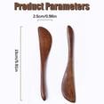 thumbnail image 4 of 10 Pcs Wooden Butter Knives, Cheese Spreaders for Jam, Condiments, Sandwiches, and Baking - Compact 5.9 Inch Butter Spreaders Knife for Home, Restaurant, Picnic, and Camping, 4 of 5