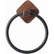 thumbnail image 1 of Bathroom Towel Ring Aluminum Wood Self Adhesive Towels Holder Wall Mounted Hand Towel Rails for Kitchen Bath Room Scratch-Resistant Towel Hanger, 1 of 4