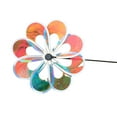 thumbnail image 4 of Molino de viento de juguete para niños de 30 cm, decoración de jardín al aire libre, divertido y colorido molinillo de viento, 58 cm de alto con varilla de 42 cm, juguete giratorio de, 4 of 8