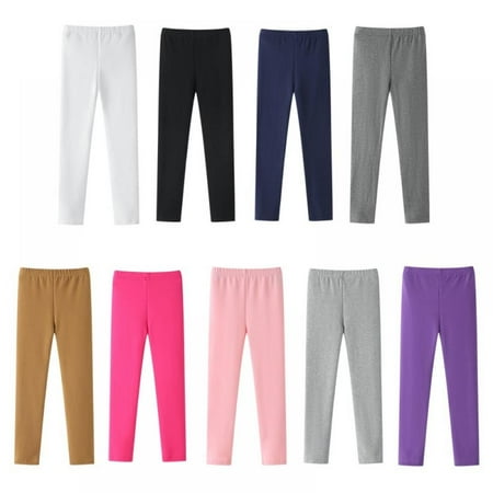 

Sunwukong Girls Cute Stretch Athletic Leggings Kids Yoga Pants Ankle Length Size 3-11 Years