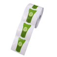 thumbnail image 2 of 500Pcs/Roll Ongles Forme Guide Acrylique Pointe Extension Vert avec Blanc Conception de Couleur Rroll Manucure Outil pour Acrylique UV Gel Ongles Art Conseils, 2 of 5