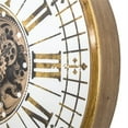 thumbnail image 3 of Yosemite Home Decor Modern Metal Gears Wall Clock in Antique Golden, 3 of 5