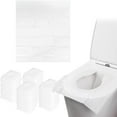 thumbnail image 3 of 50 fundas desechables para asiento de inodoro para niños pequeños y adultos, extra grandes, impermeables, paquete portátil para viajes, para entrenamiento de orinal infantil, paquete de 5, 3 of 9