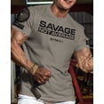 thumbnail image 2 of Gymish Savage Not Average Workout T-Shirt for Men – Funny Gym Shirt, Lifting Tee, Deadlift Shirt, Athletic Wear, 2 of 6