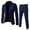Navy, variant on Men’s 3 Piece Suit Slim Fit 2 Button Blazer Jacket Vest Pants, Business Wedding Party Suit Set with Tie