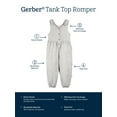thumbnail image 6 of Gerber Toddler Girl Sleeveless Romper with Bows, Sizes 2T-5T, 6 of 8