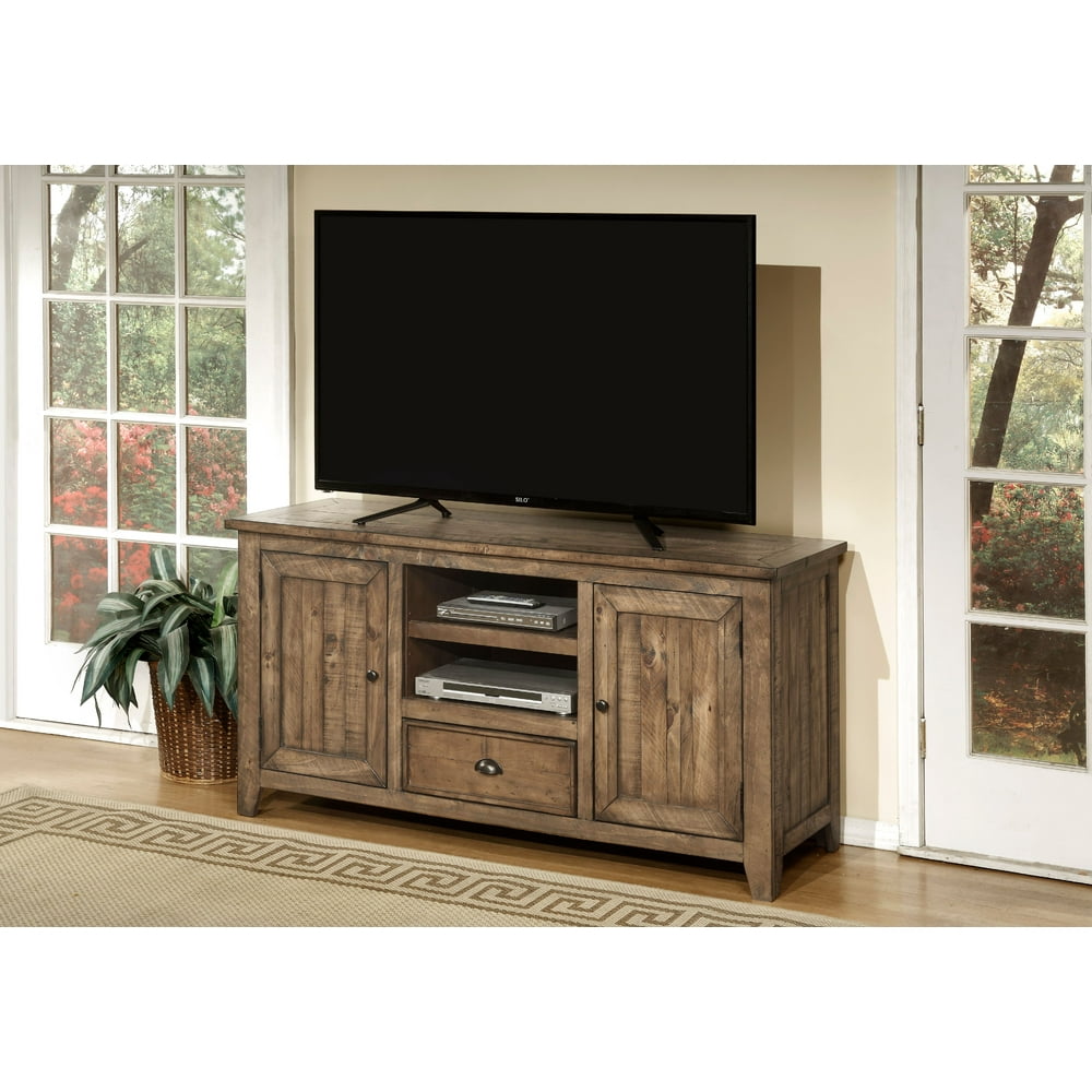Martin Svensson Home Monterey Solid Wood TV Stand, Natural Walmart