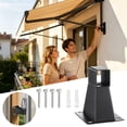 thumbnail image 1 of Tong Heavy Duty Awning Wall Mount Bracket For Outdoor Patio Sun Shade Support With Adjustable Angle And Rustproof Coating, 1 of 5
