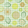 thumbnail image 2 of Colorful Fabric by the Yard Upholstery, Abstract Fruits Illustration Different Kind Citrus Pattern on Plain Background, Decorative Fabric for DIY and Home Accents, Multicolor by Ambesonne, 2 of 5