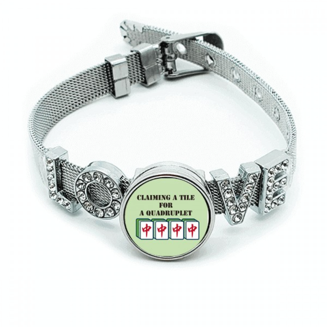 Juego. Juego rojo de tacos. Pulsera pulsera pulsera de cristal amor pulsera ajustable