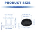 thumbnail image 2 of Uxcell 3 Pcs Tapón de Silicona en Forma de T, Diámetro 107 mm/4.21 Pulgadas, Tapón de Silicona Elástico Impermeable Reutilizable para Sellar Agujeros Redondos en Equipos de Tuberías, Negro, 2 of 7
