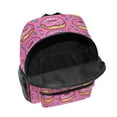 thumbnail image 6 of FORMRS School Backpack with Front Zippered Pocket 12" Student Travel Daypack, Pink Doughnuts, 6 of 6