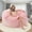Pink, variant on VIREO 3FT Bean Bag Chairs for Adults Memory Foam Filler Beanbag Chair with Removable and Washable Flannel Cover, Lazy Chairs for Living Room - Blue