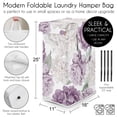 thumbnail image 5 of Sweet Jojo Designs Peony Floral Garden Lavender Purple and Ivory Girl Foldable Laundry Hamper with Handles, 5 of 6