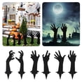thumbnail image 4 of Heavy Duty Metal Zombie Hands Yard Stakes - Spooky Halloween Outdoor Decor Set of 2 for Garden, Pathway & Graveyard Displays, 4 of 9