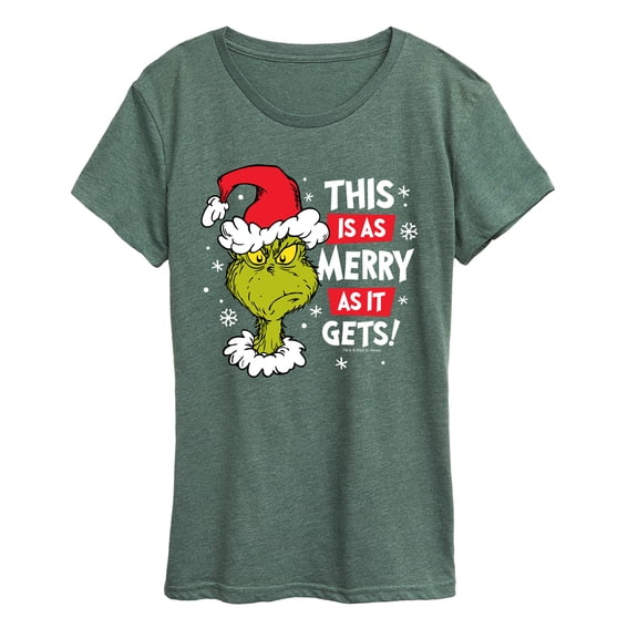 The Grinch - This Is Merry As It Gets Women's Short Sleeve Graphic T-Shirt