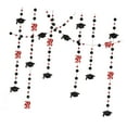 thumbnail image 5 of Tachiuwa Graduation Cap Garland Graduation Decoration Hanging Art Craft Bachelor s Charm Paper Party Backdrop Graduation Banner red, 5 of 10