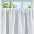 thumbnail image 6 of WINDLAND Short Thermals Blackouts Kitchen Curtains Window Panels Rod Pocket Light Block, 6 of 10