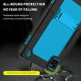 thumbnail image 4 of Hoibon Compatible with Callsky-Tab Cpad 10 / Callsky-Tab Ctab 10 10.1 inch Tablet Case Kids Shockproof Cover with Kickstand Shoulder Strap for Callsky-Tab Model Cpad 10 Ctab 10 - BlackBlue, 4 of 9