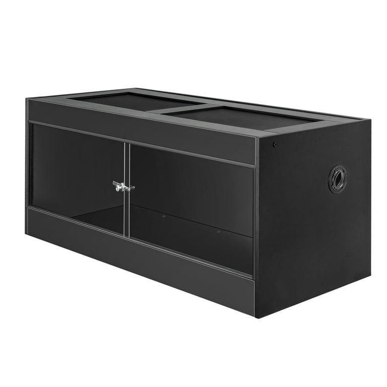 GUZZLO 40 Gallon PVC Reptile Enclosure, 36x18x18 , Black - Walmart.com