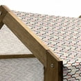 thumbnail image 4 of Retro Pet House, Vintage Textured Trippy 60s Fashion Hippie Composition Curvy Forms, Outdoor & Indoor Portable Dog Kennel with Pillow and Cover, 5 Sizes, Multicolor, by Ambesonne, 4 of 4