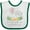 White and Green, variant on Inktastic I Am Fearfully and Wonderfully Made Cute Elephants Boys or Girls Baby Bib