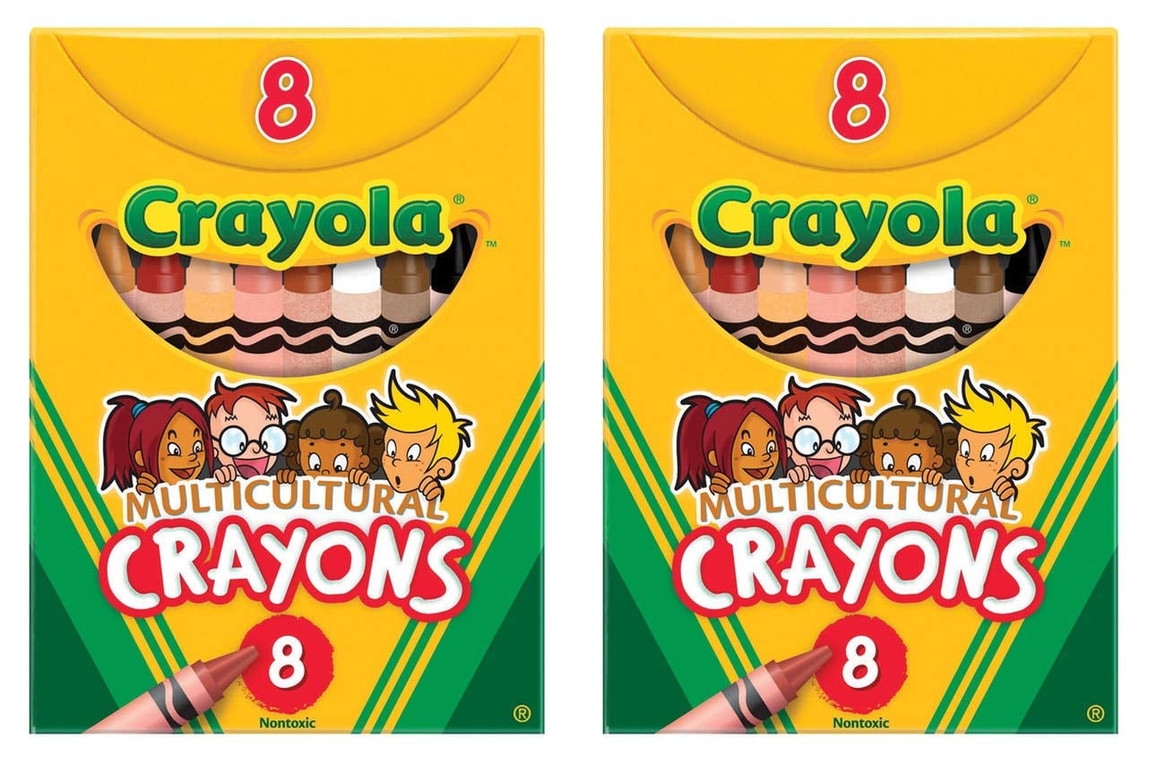 Crayola Multicultural Crayons 8 Count (2 Pack)